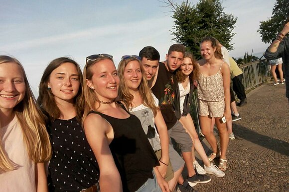 Jugendliche beim Ausflug in Kroatien